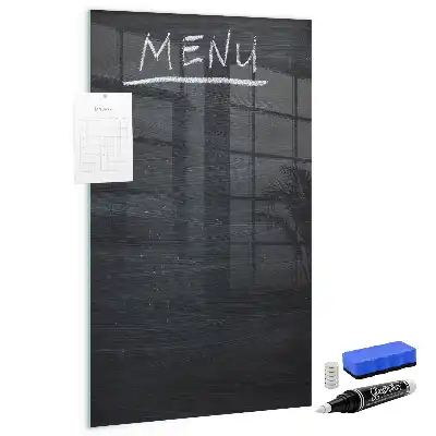Magnettafel zum Beschreiben als Speisekarte