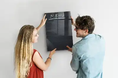 Magnettafel zum Beschreiben als Speisekarte