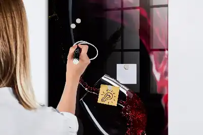 Magnettafel zum Schreiben Motiv verschütteter Wein