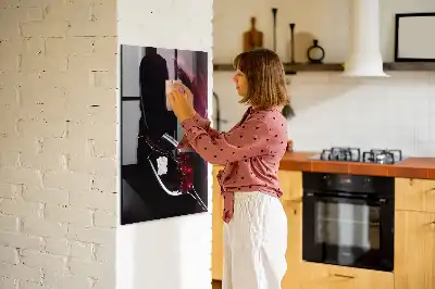 Magnettafel zum Schreiben Motiv verschütteter Wein