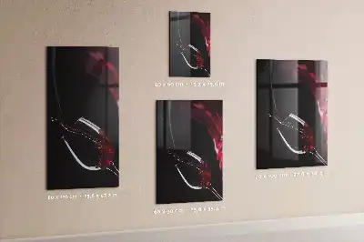 Magnettafel zum Schreiben Motiv verschütteter Wein