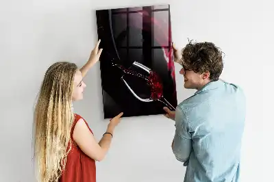 Magnettafel zum Schreiben Motiv verschütteter Wein