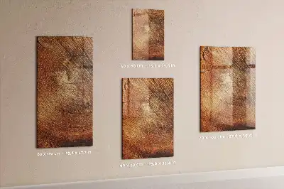 Magnettafel in Form eines Baumstamm-Querschnitts und beschreibbar