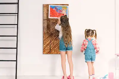 Magnettafel zum Schreiben in warmem Holzton