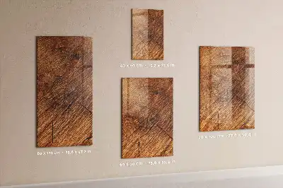 Magnettafel zum Schreiben in warmem Holzton