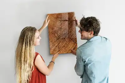 Magnettafel zum Schreiben in warmem Holzton