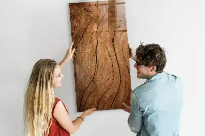 Magnettafel zum Schreiben aus altem Holz