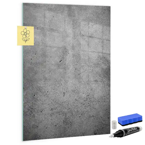 Beschreibbare Magnettafel in Beton-Optik