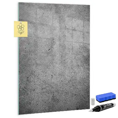 Beschreibbare Magnettafel in Beton-Optik