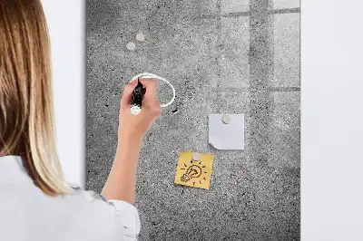 Beschreibbare Magnettafel in Beton-Optik