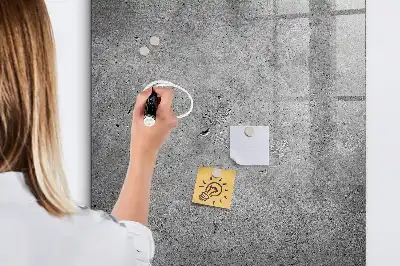 Beschreibbare Magnettafel in Beton-Optik