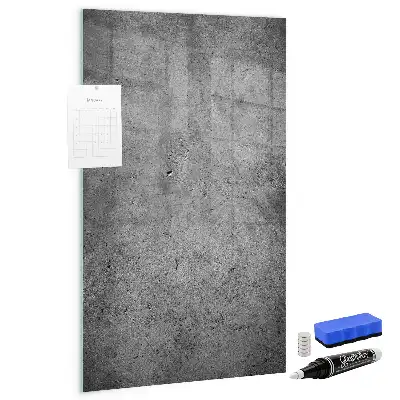 Beschreibbare Magnettafel in Beton-Optik