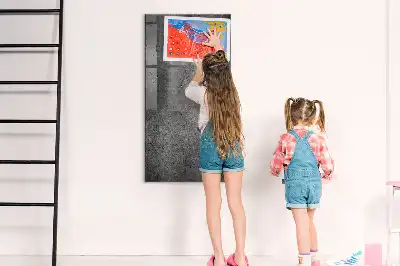 Beschreibbare Magnettafel in Beton-Optik