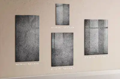 Beschreibbare Magnettafel in Beton-Optik
