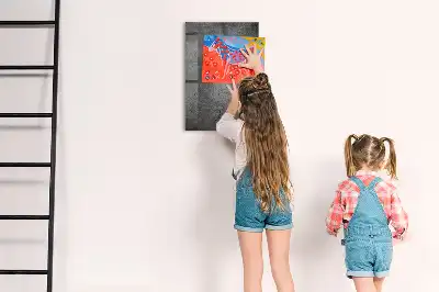 Beschreibbare Magnettafel in Beton-Optik