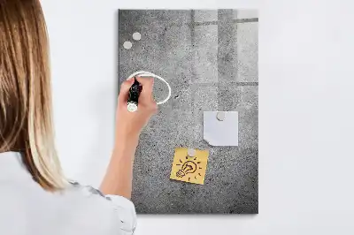 Beschreibbare Magnettafel in Beton-Optik