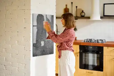 Beschreibbare Magnettafel in Beton-Optik