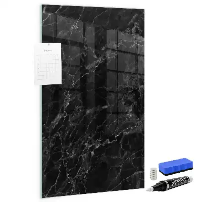 Magnettafel zum Beschreiben in dunkler Marmoroptik