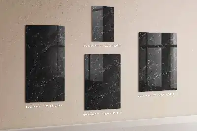Magnettafel zum Beschreiben in dunkler Marmoroptik
