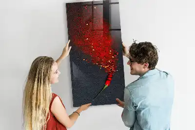Beschreibbare Magnettafel in der Ausführung als Paprikapulver