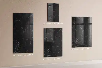 Magnettafel zum Beschreiben in dunkler Marmoroptik