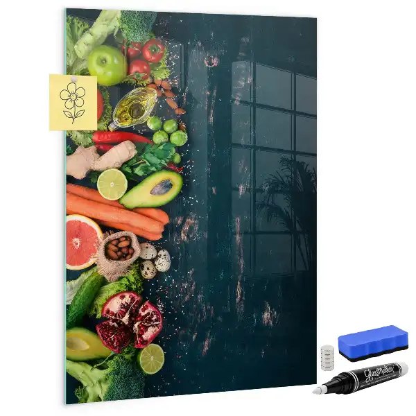 Beschreibbare Magnettafel in veganer Ausführung