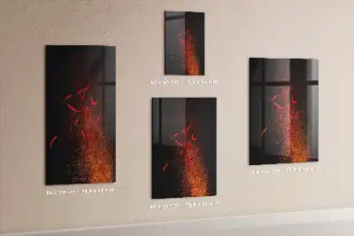 Magnettafel zum Beschreiben mit scharfen Chilis-Motiv
