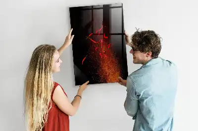 Magnettafel zum Beschreiben mit scharfen Chilis-Motiv