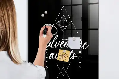Beschreibbare Magnettafel Abenteuer-Design