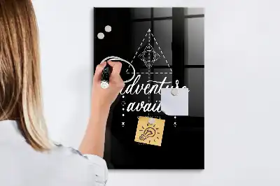 Beschreibbare Magnettafel Abenteuer-Design