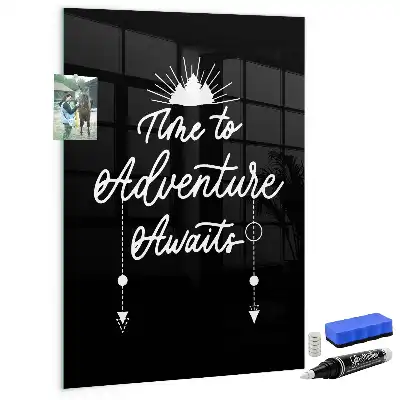 Magnettafel zum Schreiben Motiv Abenteuer