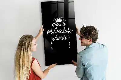 Magnettafel zum Schreiben Motiv Abenteuer