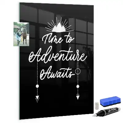 Magnettafel zum Schreiben Motiv Abenteuer