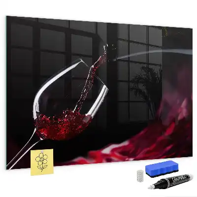 Magnettafel beschreibbar Wein-Design