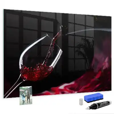 Magnettafel beschreibbar Wein-Design