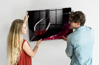 Magnettafel beschreibbar Wein-Design