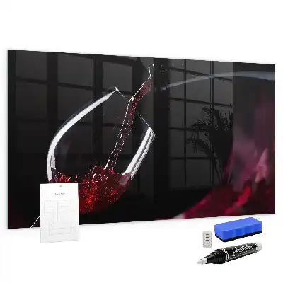 Magnettafel beschreibbar Wein-Design