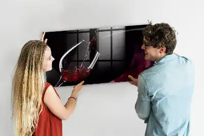 Magnettafel beschreibbar Wein-Design