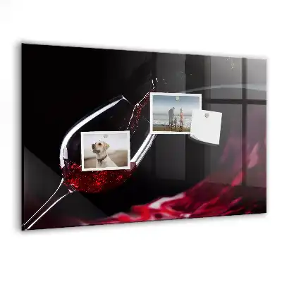 Magnettafel beschreibbar Wein-Design