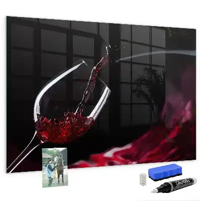 Magnettafel beschreibbar Wein-Design