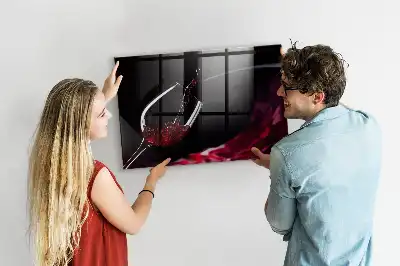 Magnettafel beschreibbar Wein-Design