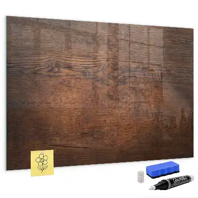 Beschreibbare Magnettafel für die Küche im Design Altes Holz