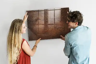 Beschreibbare Magnettafel für die Küche im Design Altes Holz