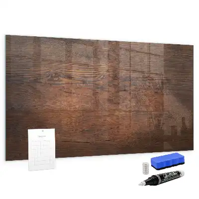Beschreibbare Magnettafel für die Küche im Design Altes Holz