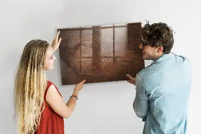 Beschreibbare Magnettafel für die Küche im Design Altes Holz
