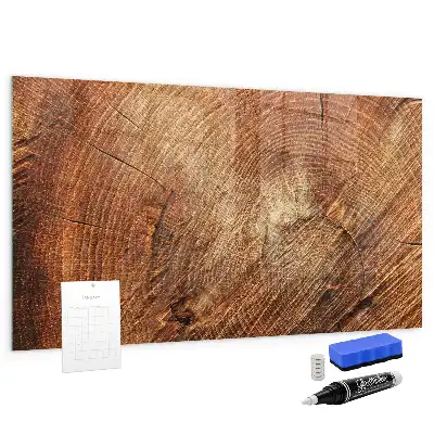 Beschreibbare Magnettafel für die Küche im Design Alter Baumstamm
