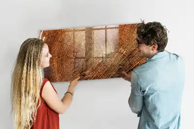 Beschreibbare Magnettafel für die Küche im Design Alter Baumstamm
