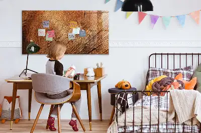 Beschreibbare Magnettafel für die Küche im Design Alter Baumstamm