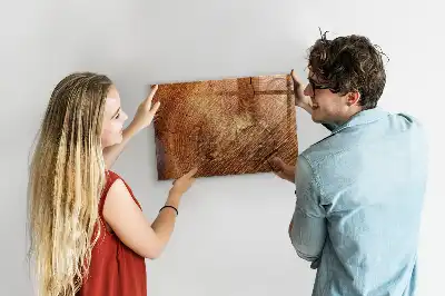 Beschreibbare Magnettafel für die Küche im Design Alter Baumstamm