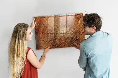 Beschreibbare Magnettafel für die Küche im Design Alter Baumstamm